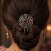 Stylish Silver Hair Accessories – Elegant Traditional Hair Ornament