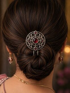 Stylish Silver Hair Accessories – Elegant Traditional Hair Ornament