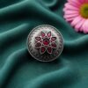 Vintage Silver Ring with elegant antique-inspired traditional detailing and premium polished finish