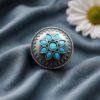 Vintage Silver Ring with elegant antique-inspired traditional detailing and premium polished finish
