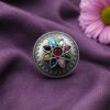 Vintage Silver Ring with elegant antique-inspired traditional detailing and premium polished finish