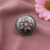 Vintage Silver Ring with elegant antique-inspired traditional detailing and premium polished finish