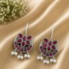 Floral Half Moon Bugadi with elegant floral detailing and traditional Indian jewelry design