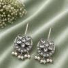 Floral Half Moon Bugadi with elegant floral detailing and traditional Indian jewelry design
