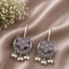 Floral Half Moon Bugadi with elegant floral detailing and traditional Indian jewelry design