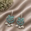 Floral Half Moon Bugadi with elegant floral detailing and traditional Indian jewelry design