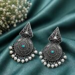 Elegant Silver Earring for Stunning Timeless Traditional and Modern Styling - "Aqua"