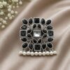 Geometric Stylish Ring with modern artistic detailing and premium polished finish