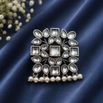 Dazzling Geometric Stylish Ring for Elegant Modern and Fashionable Looks - "White"