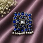 Dazzling Geometric Stylish Ring for Elegant Modern and Fashionable Looks - Blue