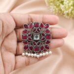 Geometric Hair Accessories – Stunning Premium Designs for Stylish Everyday Looks - "Red"