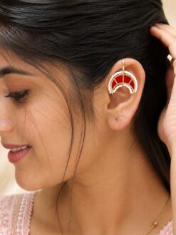 Half Moon Bugadi traditional brass jewelry with elegant premium polish for women