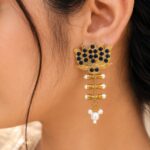 Golden Lotus Earring – Ethnic Jewelry for Stylish Traditional Looks