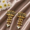 Golden Lotus Earring elegant golden floral jewelry for women