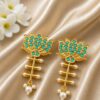 Golden Lotus Earring elegant golden floral jewelry for women