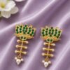Golden Lotus Earring elegant golden floral jewelry for women