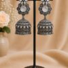 Antique Floral Jhumka traditional ethnic earrings with elegant floral detailing
