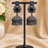 Antique Floral Jhumka traditional ethnic earrings with elegant floral detailing