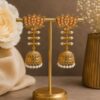 Lotus Jhumka Earring elegant traditional floral jewelry for women