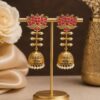 Lotus Jhumka Earring elegant traditional floral jewelry for women