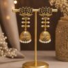 Lotus Jhumka Earring elegant traditional floral jewelry for women
