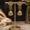 Lotus Jhumka Earring elegant traditional floral jewelry for women