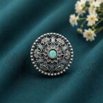 Silver Traditional Ring – Exquisite Ethnic Design for Graceful Styling - "MInt"