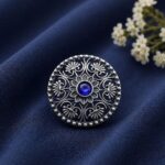 Silver Traditional Ring – Exquisite Ethnic Design for Graceful Styling - Blue