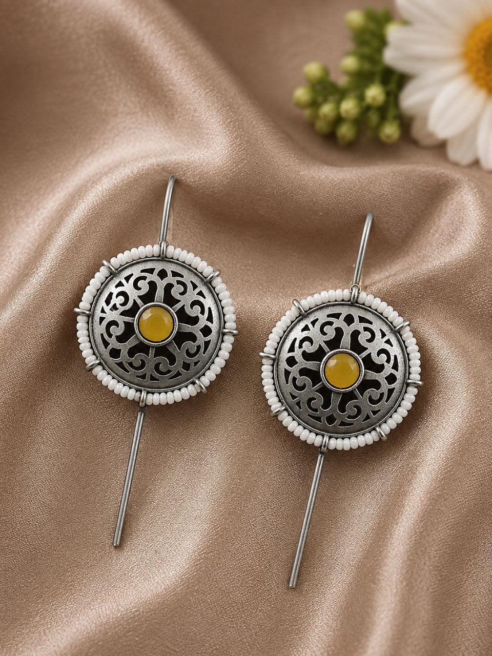 Silver Flower Earcuff – Elegant Jewelry for Stylish Traditional Looks 4 Silver Flower Earcuff elegant floral design premium silver jewelry