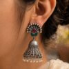 Leaf Jhumka Earring elegant leaf inspired traditional brass jewelry for women