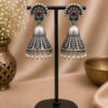 Leaf Jhumka Earring – Stunning Elegant Traditional Jewelry for Women 4 Leaf Jhumka Earring elegant leaf inspired traditional brass jewelry for women