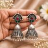 Leaf Jhumka Earring – Stunning Elegant Traditional Jewelry for Women 5 Leaf Jhumka Earring elegant leaf inspired traditional brass jewelry for women