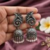 Beautiful Peacock Jhumka Earring with elegant traditional peacock inspired brass jewelry