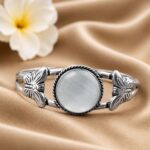 Adjustable Butterfly Bangle – Stunning Elegant Jewelry for Stylish Party Look - "Grey"