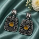Stunning Floral Art Earring – Elegant Premium Jewelry for Every Occasion - "Yellow"