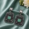 Floral Art Earring elegant floral design premium brass jewelry