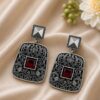Floral Art Earring elegant floral design premium brass jewelry