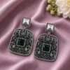 Floral Art Earring elegant floral design premium brass jewelry