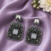 Floral Art Earring elegant floral design premium brass jewelry
