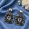 Floral Art Earring elegant floral design premium brass jewelry