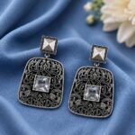 Stunning Floral Art Earring – Elegant Premium Jewelry for Every Occasion - "White"