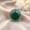 Adjustable Silver Ring – Elegant Premium Jewelry for Monalisa Stone Work 13 Adjustable Silver Ring elegant premium brass jewelry adjustable design