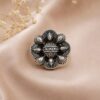 Adjustable Floral Ring – Elegant Jewelry for Everyday and Party Wear 4 Adjustable Floral Ring elegant brass jewelry with premium polish for women