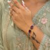 Unique Drop Bangle with elegant drop design and premium brass finish for women