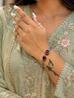 Unique Drop Bangle with elegant drop design and premium brass finish for women