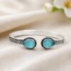 Unique Drop Bangle with elegant drop design and premium brass finish for women