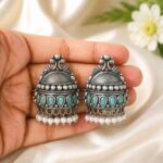 Stunning Peacock Stud Earring for Elegant and Graceful Everyday Style - "MInt"