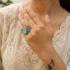 Adjustable Elephant Ring elegant elephant design brass jewelry premium polish
