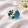 Adjustable Elephant Ring elegant elephant design brass jewelry premium polish