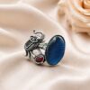 Adjustable Elephant Ring elegant elephant design brass jewelry premium polish